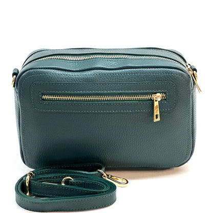 Anita Leather Crossbody Bag - Made In Italy