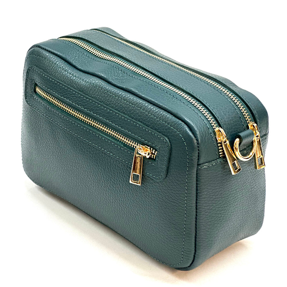 Anita Leather Crossbody Bag - Made In Italy