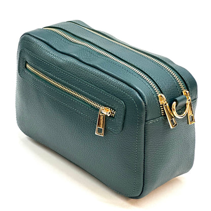 Anita Leather Crossbody Bag - Made In Italy