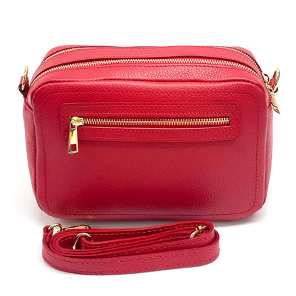Anita Leather Crossbody Bag - Made In Italy