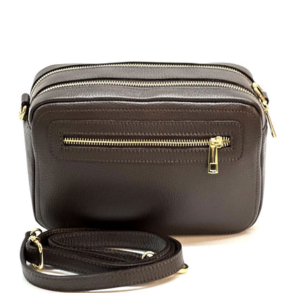 Anita Leather Crossbody Bag - Made In Italy