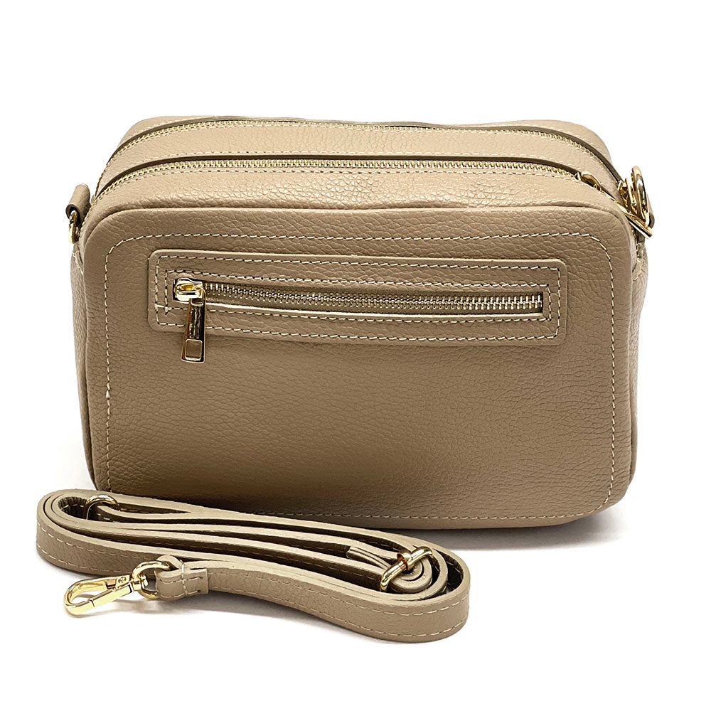 Anita Leather Crossbody Bag - Made In Italy
