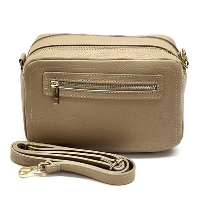 Anita Leather Crossbody Bag - Made In Italy