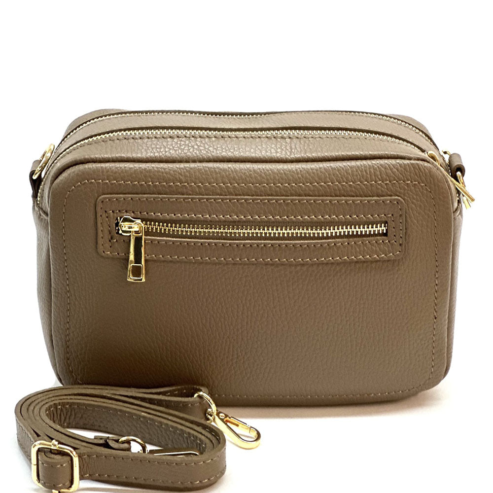 Anita Leather Crossbody Bag - Made In Italy