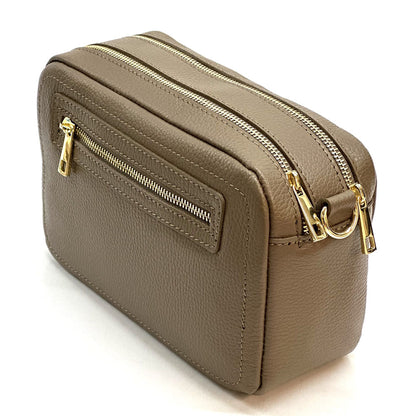 Anita Leather Crossbody Bag - Made In Italy