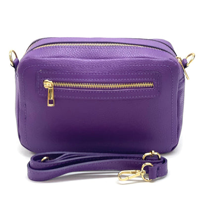 Anita Leather Crossbody Bag - Made In Italy