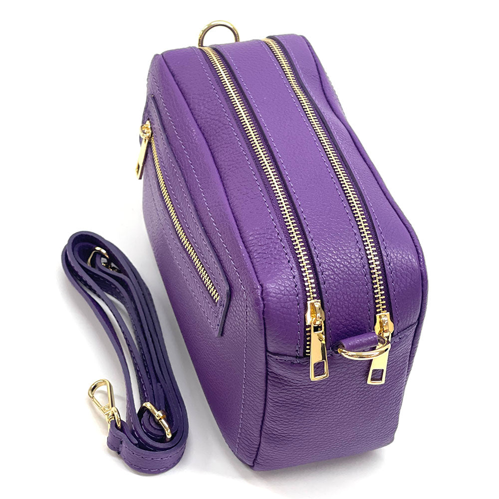 Anita Leather Crossbody Bag - Made In Italy