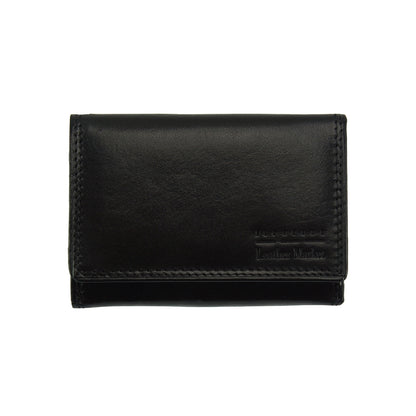 Rina V Cow Leather Wallet - Made In Italy