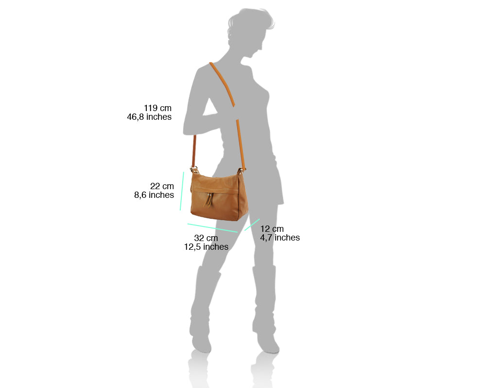 Delizia Leather Shoulder Bag - Made In Italy