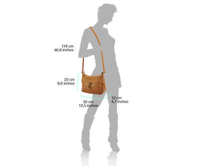 Delizia Leather Shoulder Bag - Made In Italy