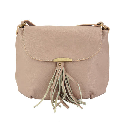 Angelica leather shoulder bag - Made In Italy