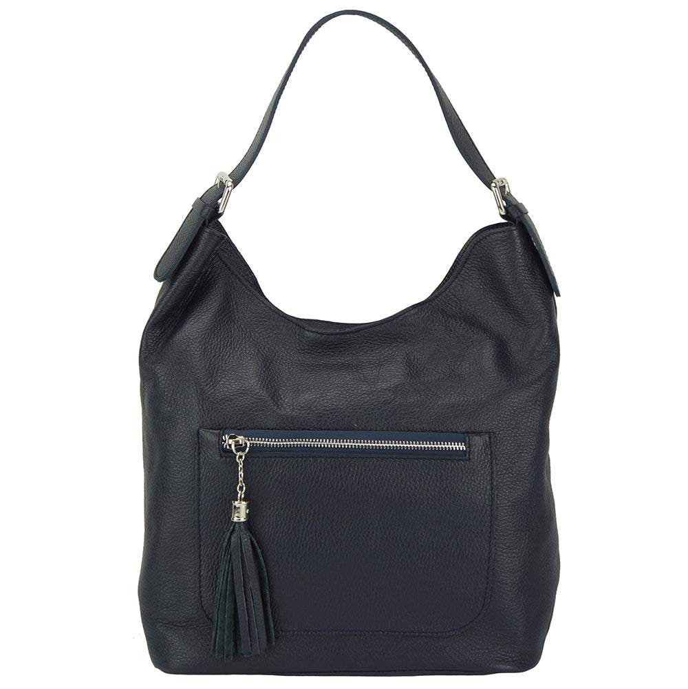 Marita leather Shoulder bag - Made In Italy