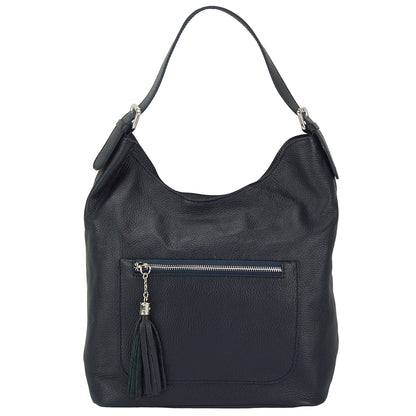 Marita leather Shoulder bag - Made In Italy