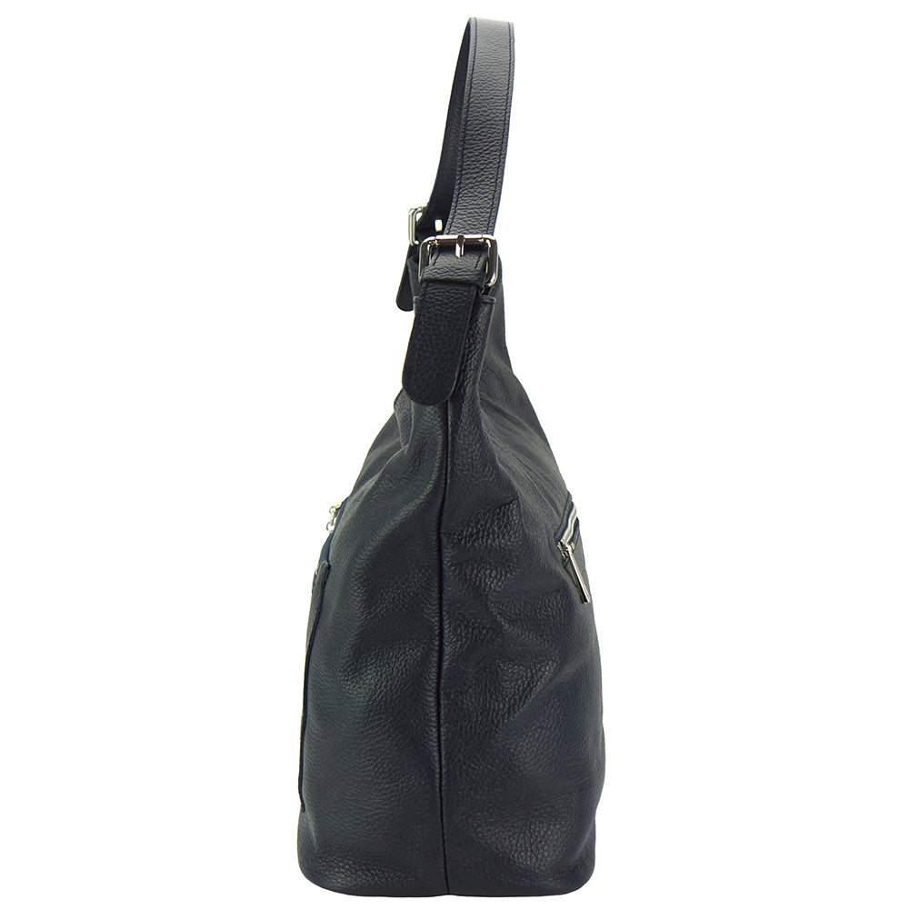 Marita leather Shoulder bag - Made In Italy