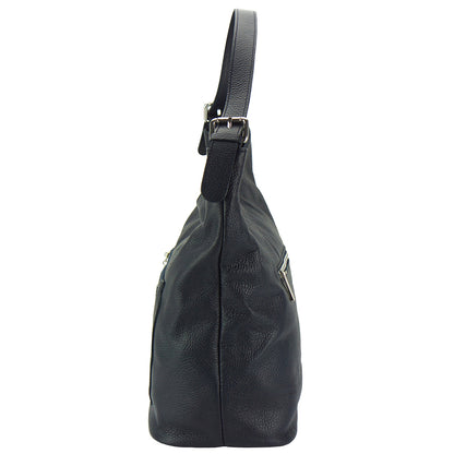 Marita leather Shoulder bag - Made In Italy