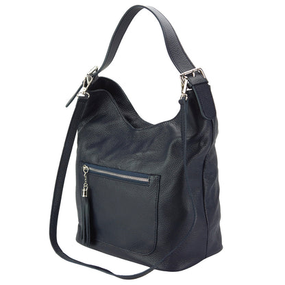 Marita leather Shoulder bag - Made In Italy