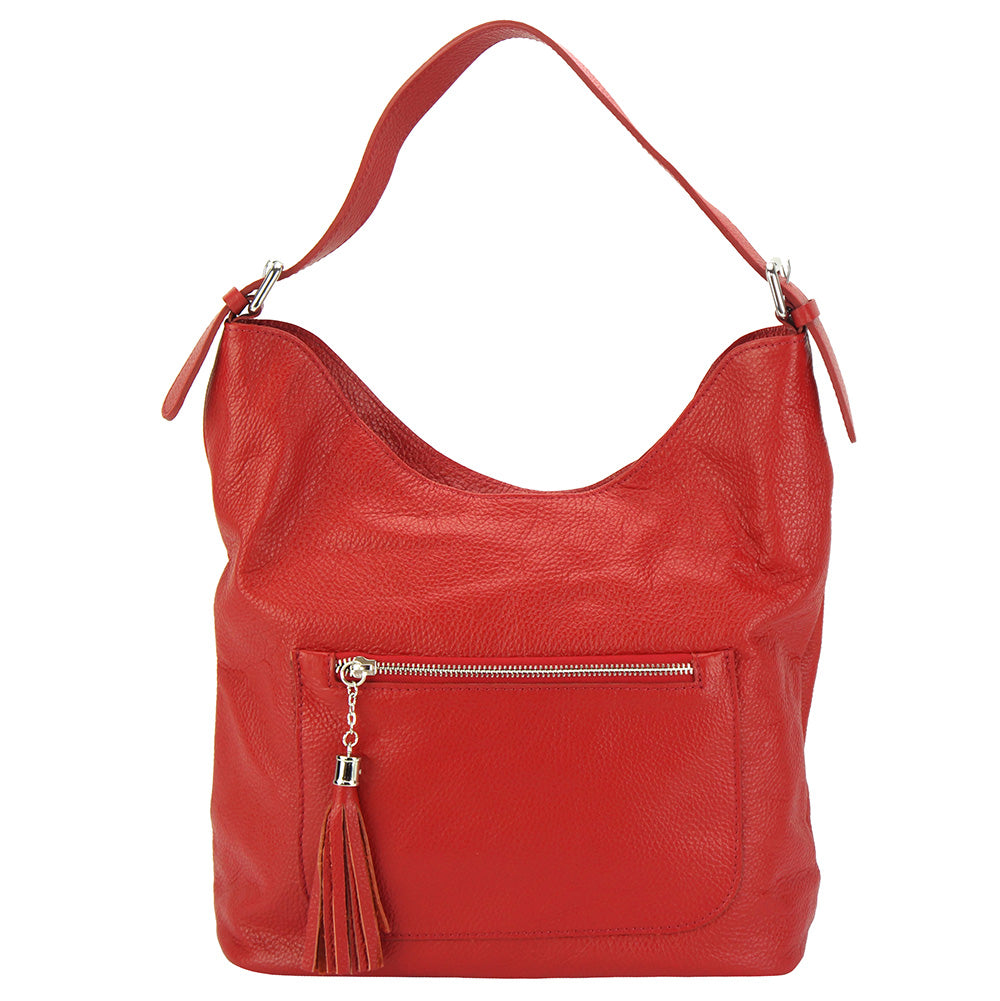Marita leather Shoulder bag - Made In Italy