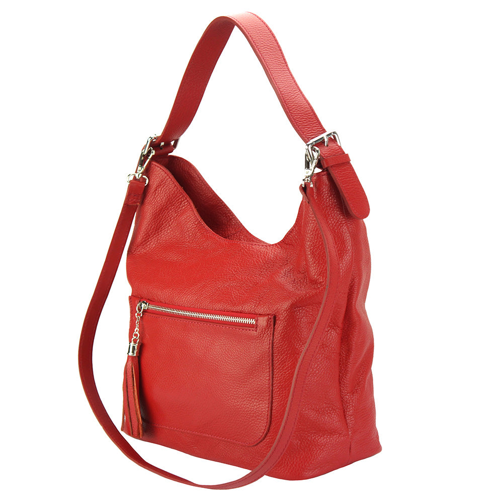 Marita leather Shoulder bag - Made In Italy