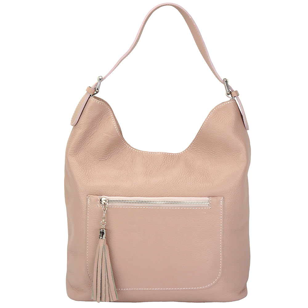 Marita leather Shoulder bag - Made In Italy