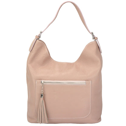 Marita leather Shoulder bag - Made In Italy