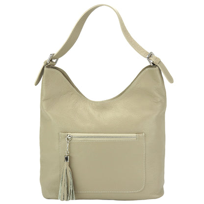 Marita leather Shoulder bag - Made In Italy