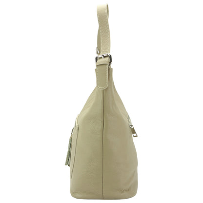 Marita leather Shoulder bag - Made In Italy