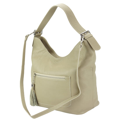 Marita leather Shoulder bag - Made In Italy