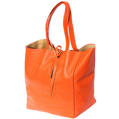 Babila Italian Genuine Leather Tote Bag - Made In Italy
