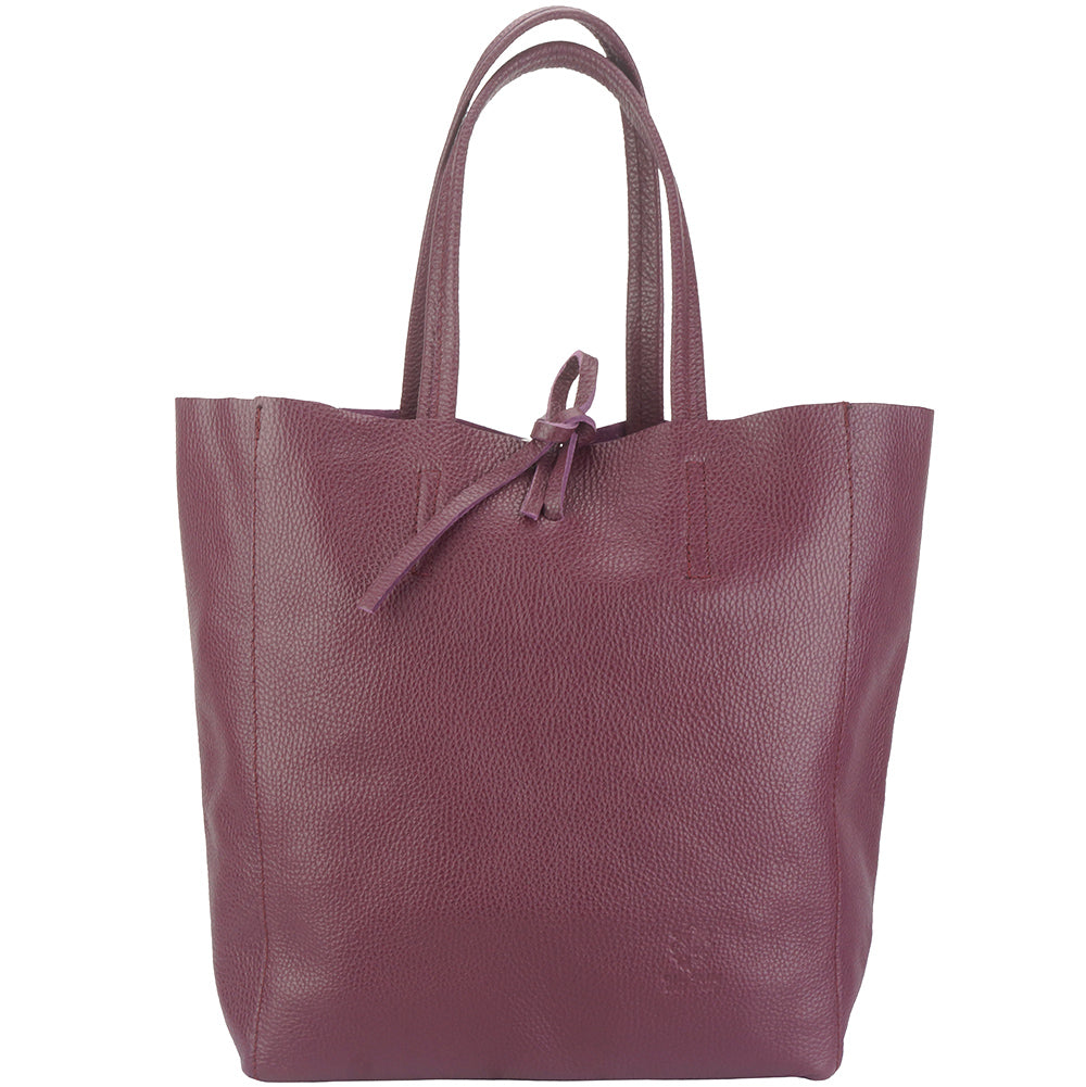 Babila Italian Genuine Leather Tote Bag - Made In Italy