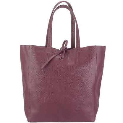 Babila Italian Genuine Leather Tote Bag - Made In Italy