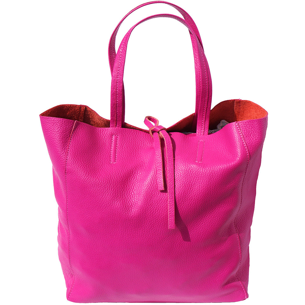 Babila Italian Genuine Leather Tote Bag - Made In Italy