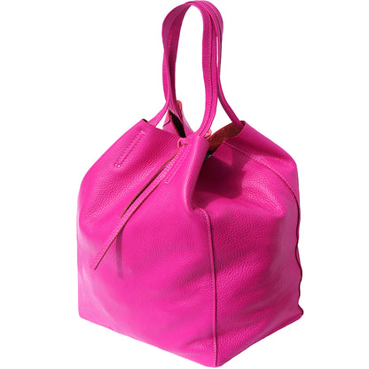 Babila Italian Genuine Leather Tote Bag - Made In Italy
