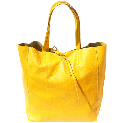 Babila Italian Genuine Leather Tote Bag - Made In Italy