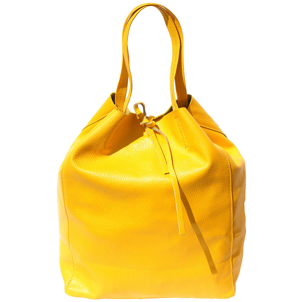 Babila Italian Genuine Leather Tote Bag - Made In Italy