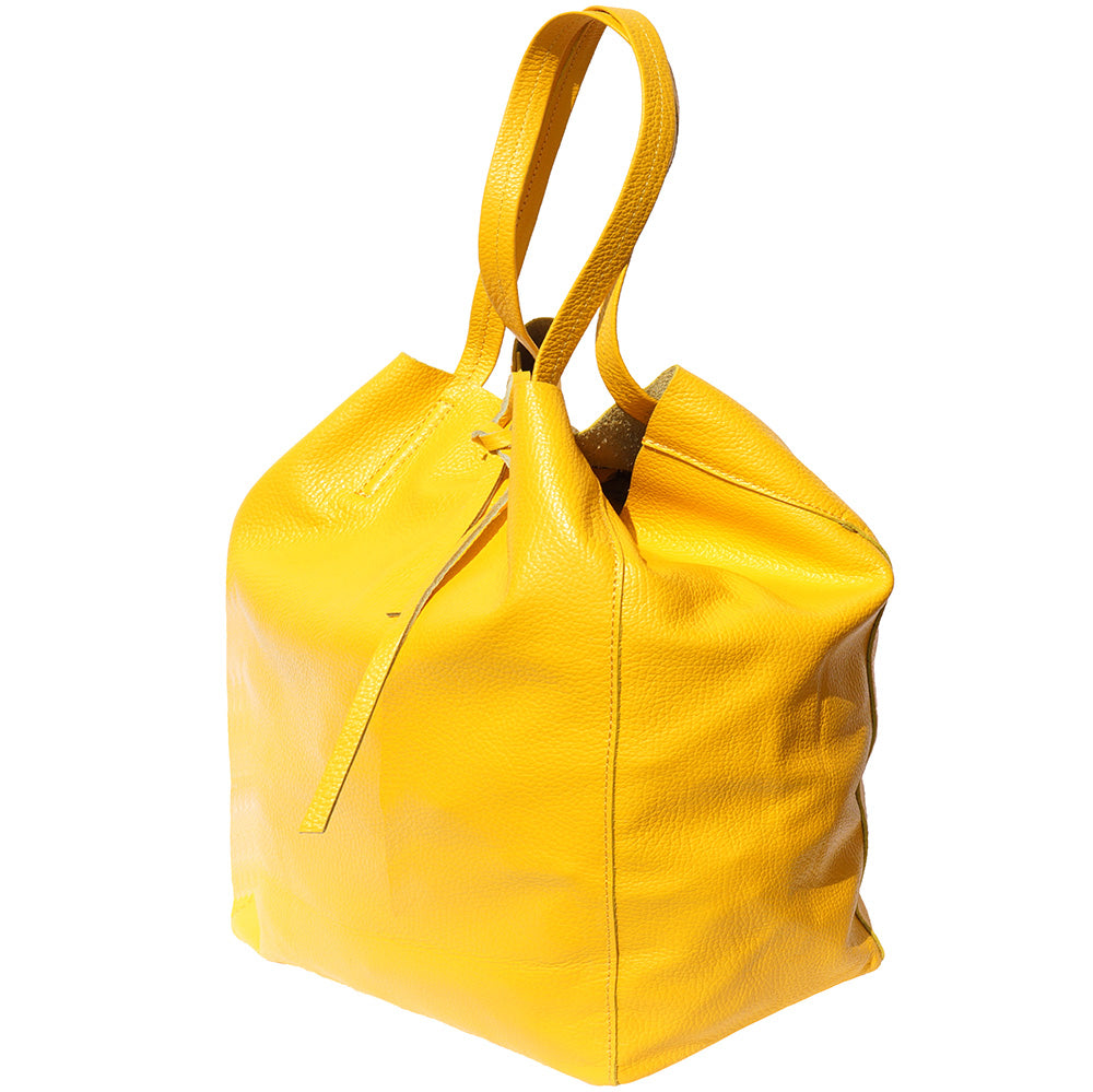 Babila Italian Genuine Leather Tote Bag - Made In Italy