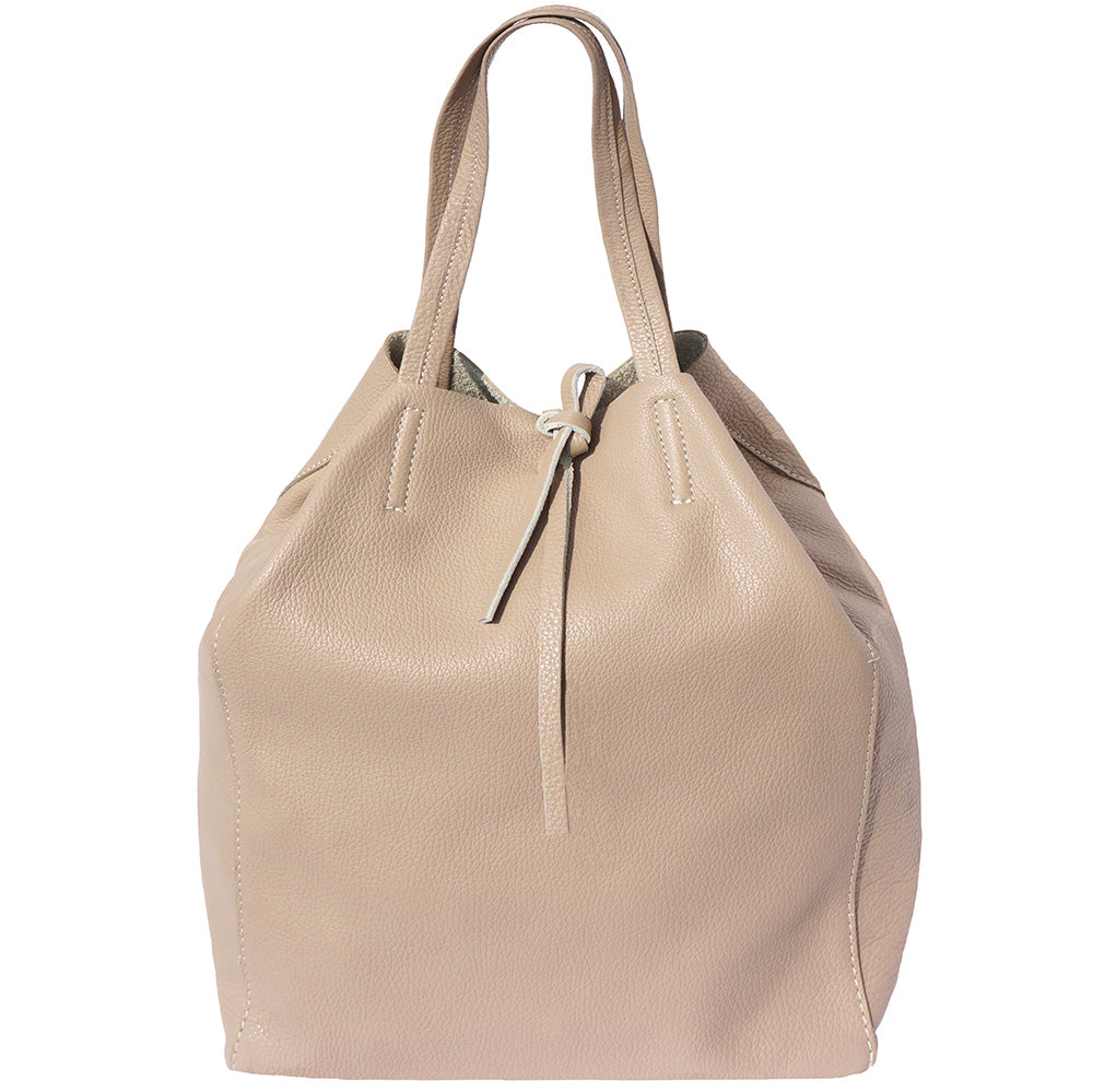 Babila Italian Genuine Leather Tote Bag - Made In Italy