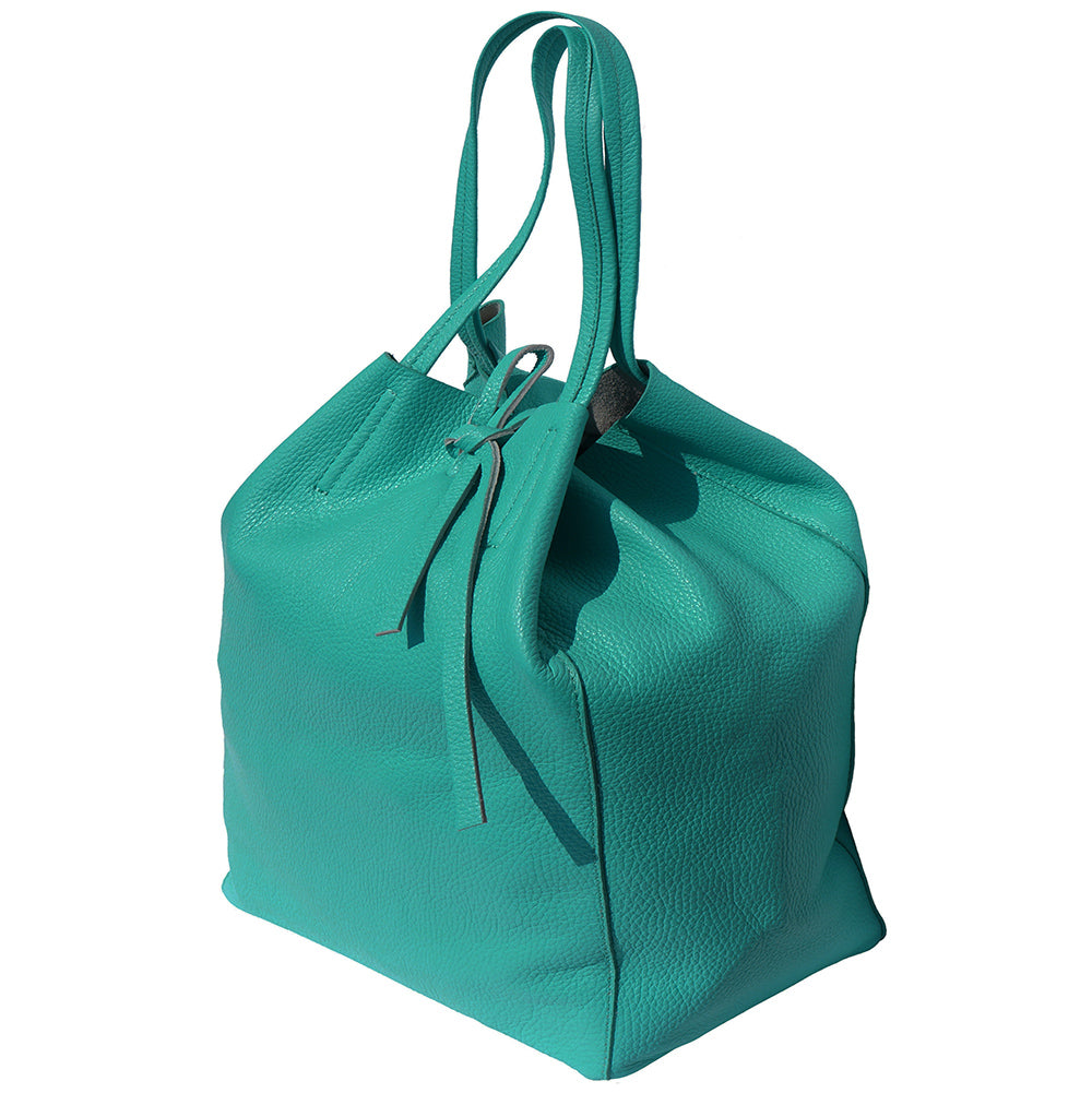 Babila Italian Genuine Leather Tote Bag - Made In Italy