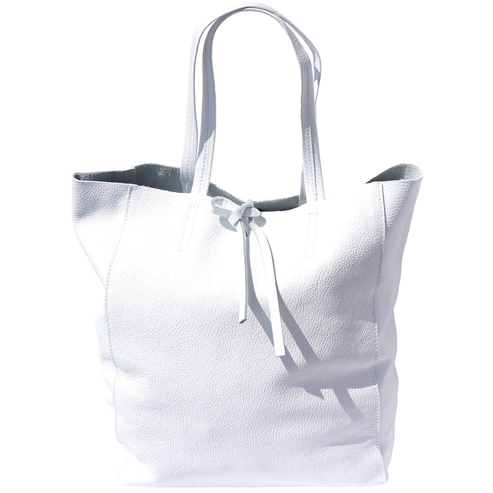 Babila Italian Genuine Leather Tote Bag - Made In Italy