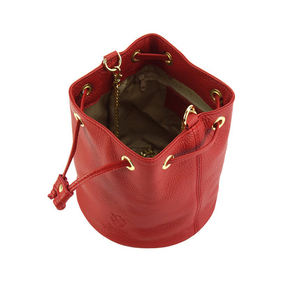 Ilaria Cross-body leather bag - Made In Italy