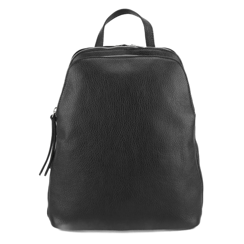 Rosa Cow Leather Backpack - Made In Italy