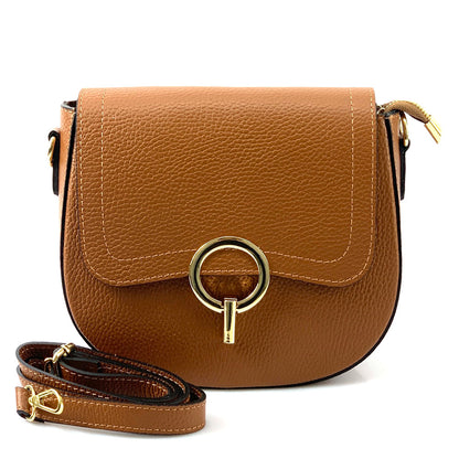 Senara Leather Crossbody Bag - Made In Italy
