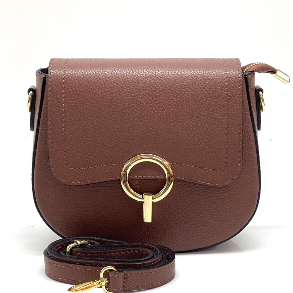 Senara Leather Crossbody Bag - Made In Italy