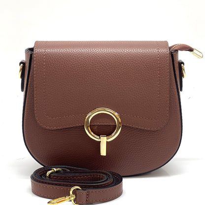Senara Leather Crossbody Bag - Made In Italy