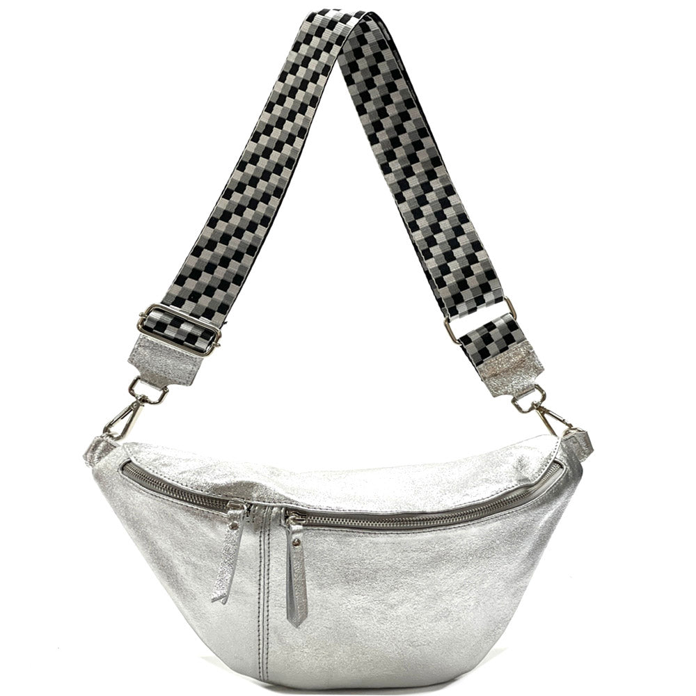 Wanda T Crossbody and Belt Bag in Genuine Leather - Made In Italy