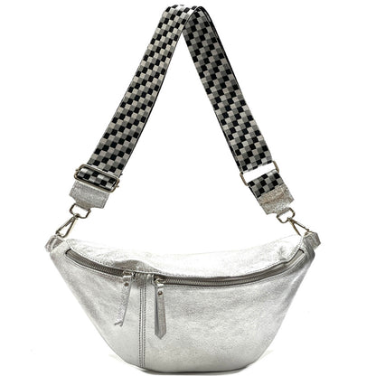 Wanda T Crossbody and Belt Bag in Genuine Leather - Made In Italy