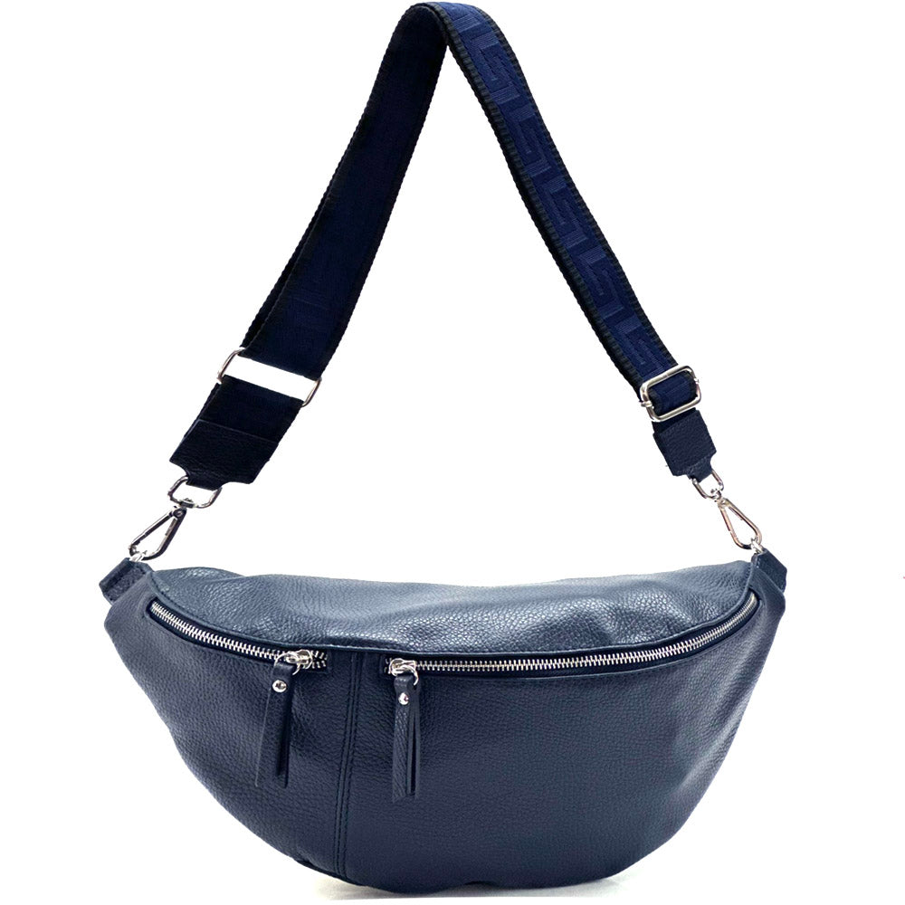 Wanda T Crossbody and Belt Bag in Genuine Leather - Made In Italy
