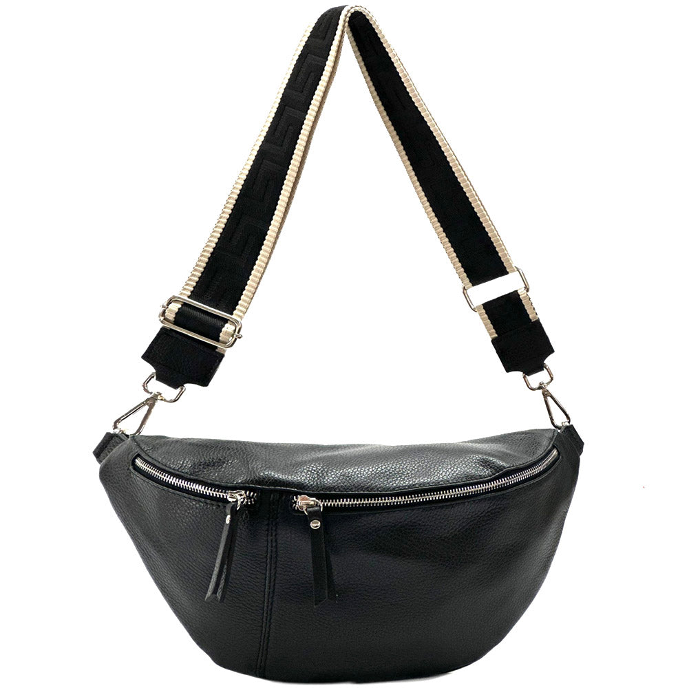 Wanda T Crossbody and Belt Bag in Genuine Leather - Made In Italy