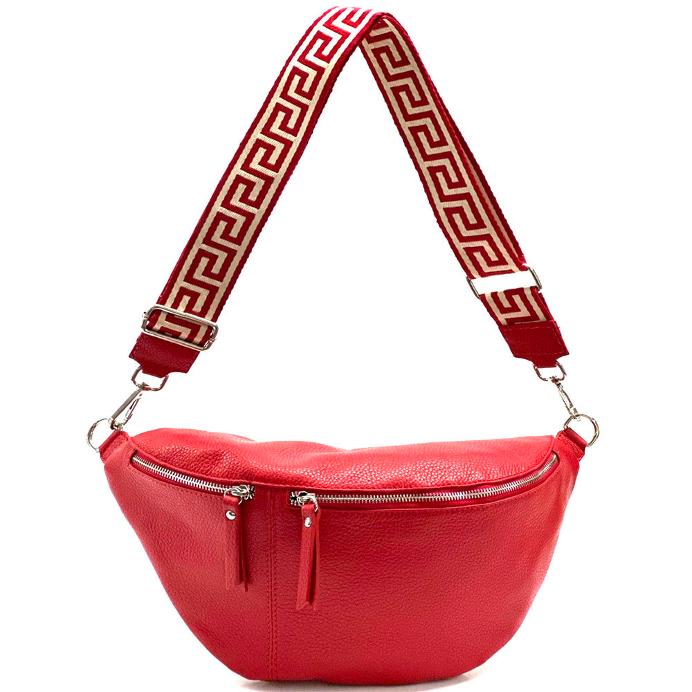 Wanda T Crossbody and Belt Bag in Genuine Leather - Made In Italy