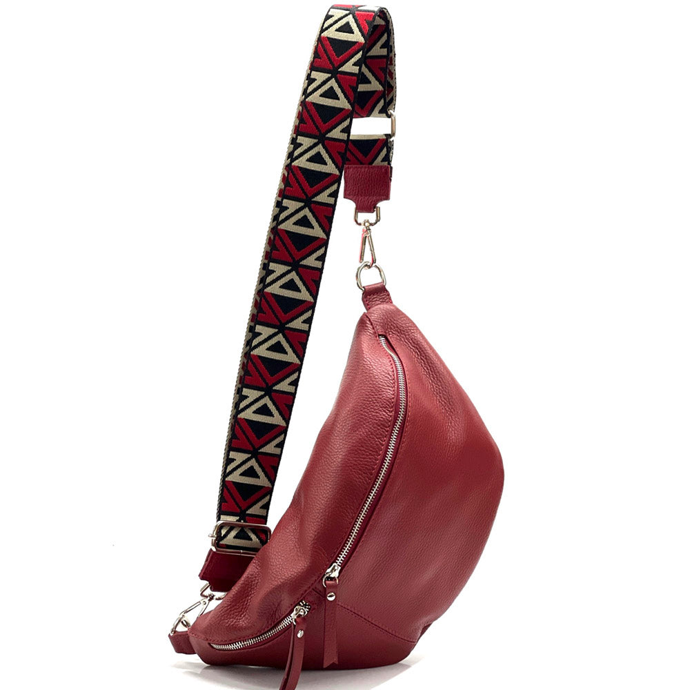 Wanda T Crossbody and Belt Bag in Genuine Leather - Made In Italy