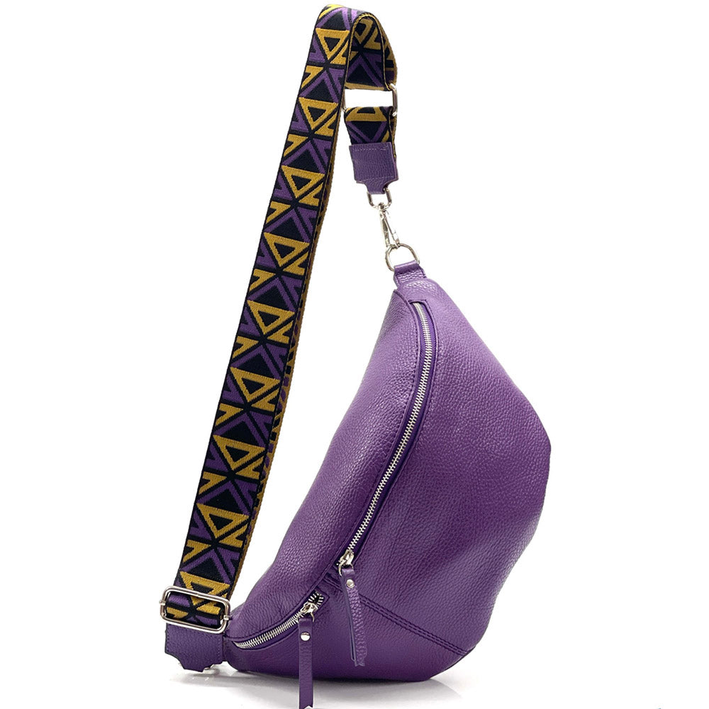 Wanda T Crossbody and Belt Bag in Genuine Leather - Made In Italy